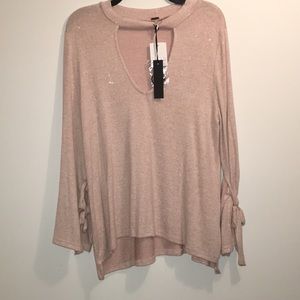 NWT POOF KEYHOLE SWEATER